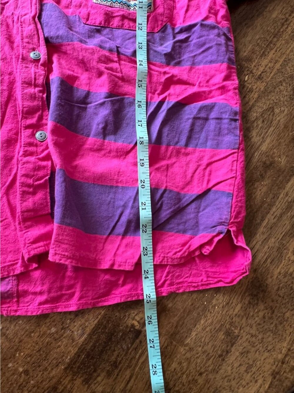 Vintage 80's International Outlook Color Block Button Down Shirt Large - Picture 9 of 9